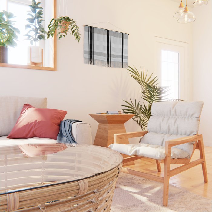 Black And White Stripes Wall Hanging Gallery Image 2