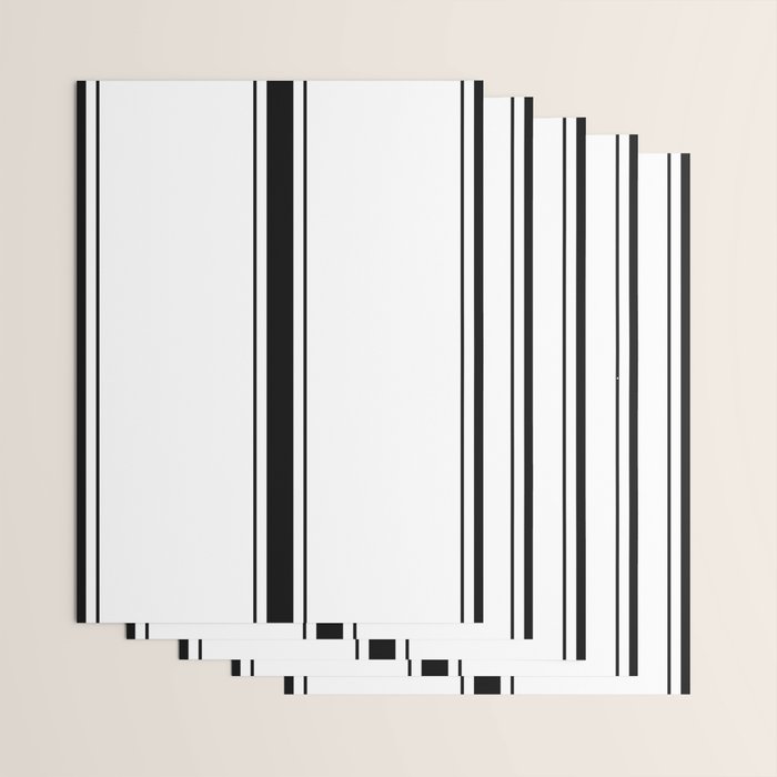Black And White Stripes Wrapping Paper Gallery Image 3