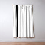 Black And White Stripes Window Curtain Gallery Image 3