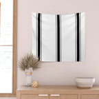 Black And White Stripes Wall Tapestry Gallery Image 2