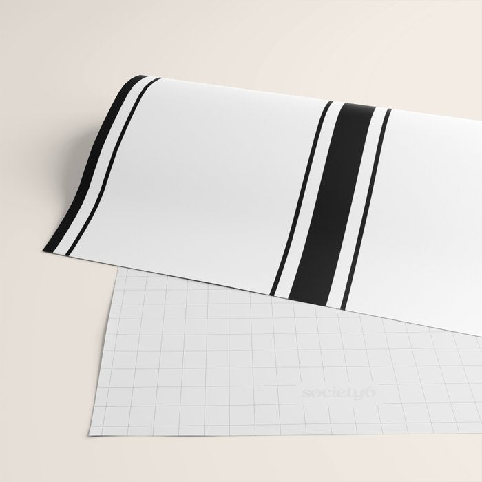 Black And White Stripes Wrapping Paper Gallery Image 2