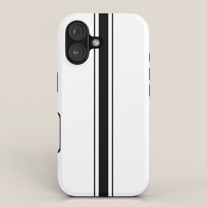 Black And White Stripes iPhone Case