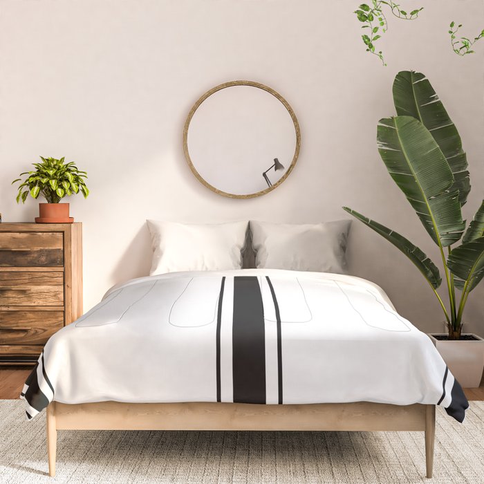 Black And White Stripes Comforter Gallery Image 3