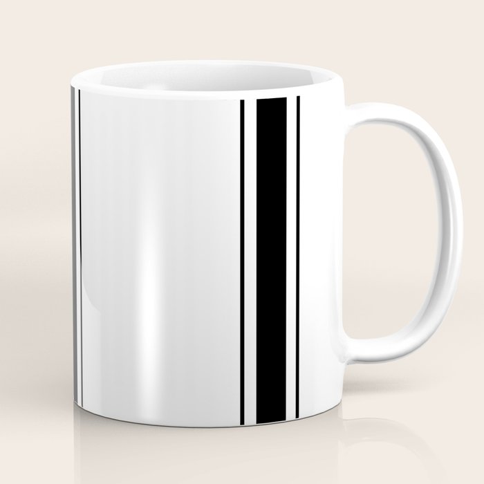 Black And White Stripes Coffee Mug
