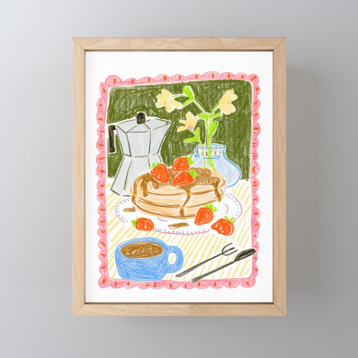 Still Life with Pancakes Mini Art Print Gallery Image 1