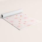 Make A Wish Dandelion Pattern in Pastel Pink & Peach Yoga Mat Gallery Image 2