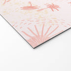 Make A Wish Dandelion Pattern in Pastel Pink & Peach Welcome Mat Gallery Image 2