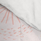Make A Wish Dandelion Pattern in Pastel Pink & Peach Comforter Gallery Image 4