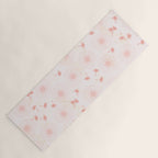 Make A Wish Dandelion Pattern in Pastel Pink & Peach Yoga Mat Gallery Image 1