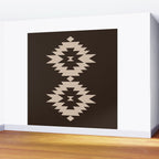 Southwestern Minimalism XXV - Mocha Brown Wall Mural Gallery Image 2