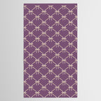 Bows & Ribbons Pattern XXXVI Lavender Purple Tablecloth Gallery Image 2