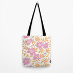 Wild Mountain Roses - sunset pink and orange  Tote Bag Gallery Image 2