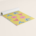 Cast Your Vote | Hand-Lettered Pattern in Yellow Yoga Mat Gallery Image 2