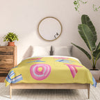 Cast Your Vote | Hand-Lettered Pattern in Yellow Comforter Gallery Image 3