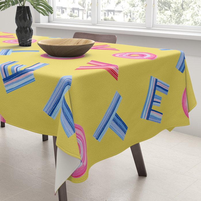 Cast Your Vote | Hand-Lettered Pattern in Yellow Tablecloth Gallery Image 3