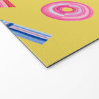 Cast Your Vote | Hand-Lettered Pattern in Yellow Welcome Mat Gallery Image 2