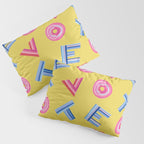 Cast Your Vote | Hand-Lettered Pattern in Yellow Pillow Sham Gallery Image 3