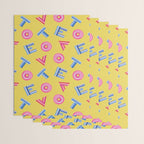 Cast Your Vote | Hand-Lettered Pattern in Yellow Wrapping Paper Gallery Image 3