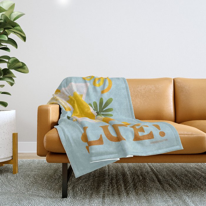 Limocello - Amalfi Coast Cocktails Throw Blanket Gallery Image 1