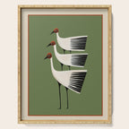 Striped Bird Trio Serving Tray Gallery Image 1