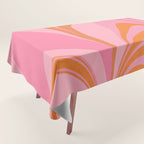 Groovy Color in Pink and Orange Tablecloth Gallery Image 1