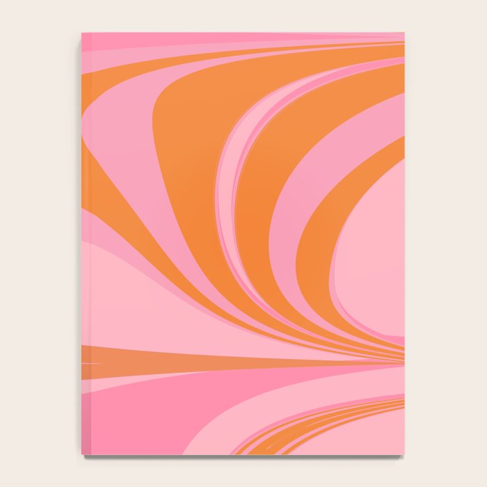 Groovy Color in Pink and Orange Notebook Gallery Image 4