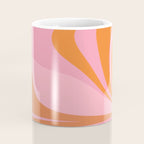 Groovy Color in Pink and Orange Coffee Mug Gallery Image 4