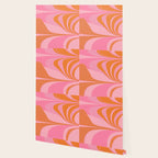 Groovy Color in Pink and Orange Wallpaper Gallery Image 2