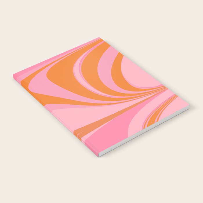Groovy Color in Pink and Orange Notebook Gallery Image 2