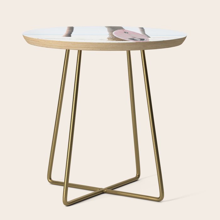 California Beach Pink Surfboard Side Table Gallery Image 1