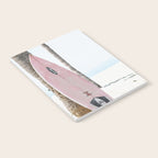 California Beach Pink Surfboard Notebook Gallery Image 2