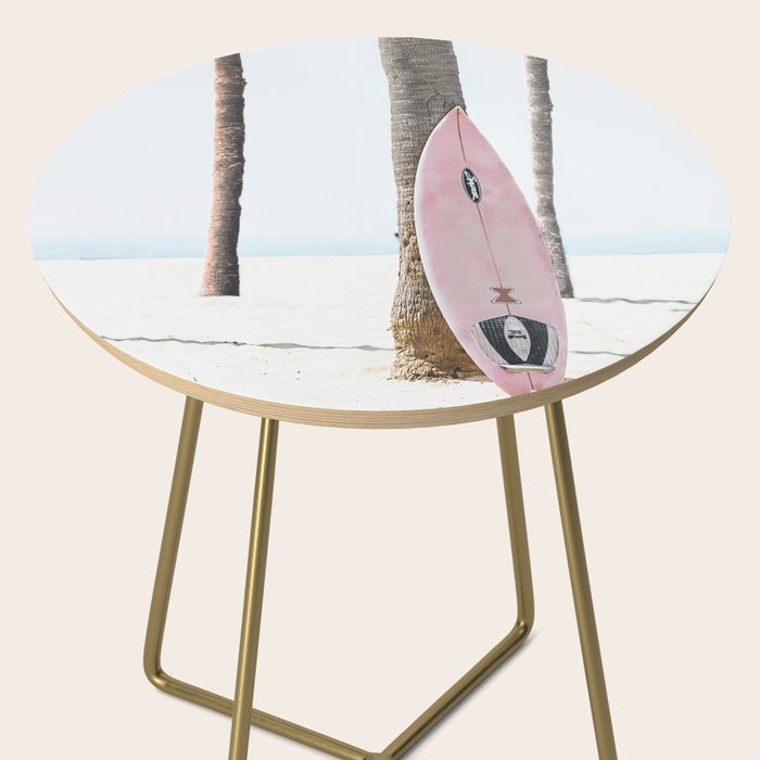 California Beach Pink Surfboard Side Table Gallery Image 2