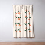 Pink Peony Pattern Window Curtain Gallery Image 3