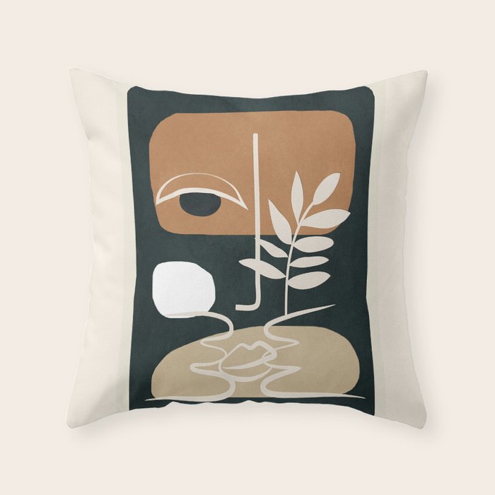 Abstract Feeling 6 Throw Pillow Gallery Image 6