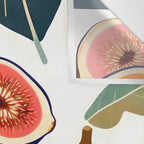 Fig Bohème, Botanical Fruits Food Nature, Vintage Plants Free-style Illustration Jungle, Garden Forest Summer Juicy Bohemian Sweetness Wall Tapestry Gallery Image 3