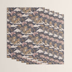Fox Cubs in Moonlit Garden Wrapping Paper Gallery Image 3