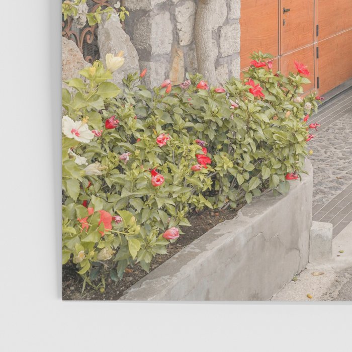 Floral Road on Capri Island | Pastel Color Street in Italy Summer Art Print | Wanderlust Vibes Travel Photography Poster Gallery Image 3