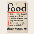 Food, Don't Waste It - WWI Poster, 1917 Cutting Board Gallery Image 1