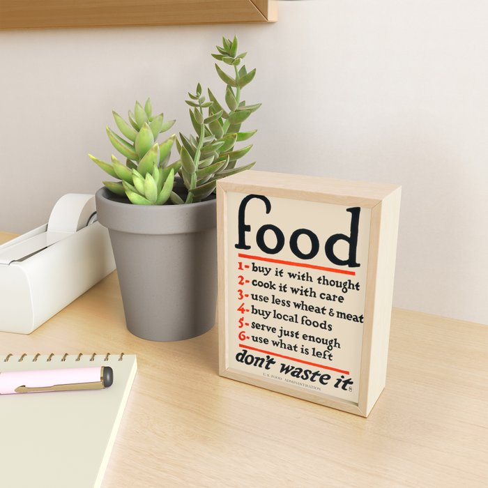 Food, Don't Waste It - WWI Poster, 1917 Mini Art Print Gallery Image 2