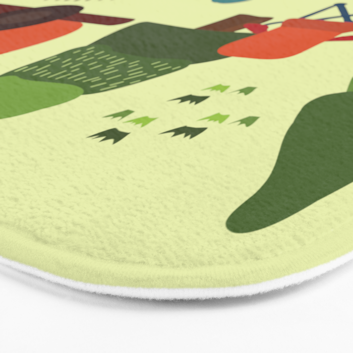 Caravan Campground Vacation Bath Mat Gallery Image 3