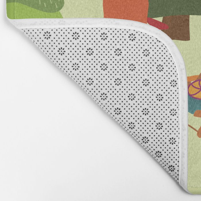 Caravan Campground Vacation Bath Mat Gallery Image 2