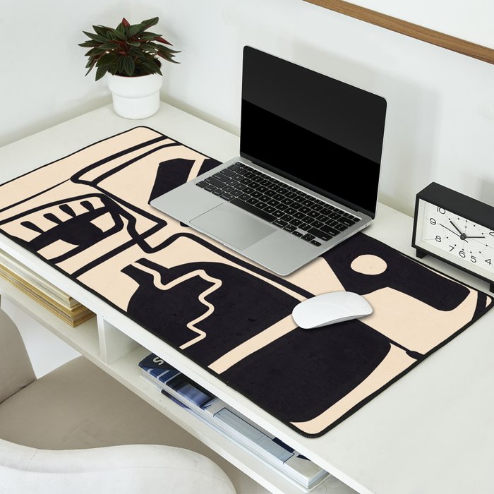 Modern Abstract Minimal Shapes 53 Desk Mat Gallery Image 2