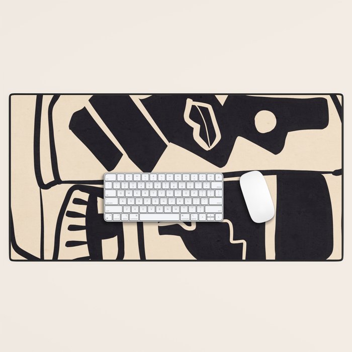 Modern Abstract Minimal Shapes 53 Desk Mat Gallery Image 1
