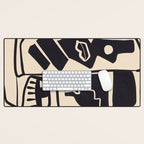 Modern Abstract Minimal Shapes 53 Desk Mat Gallery Image 1