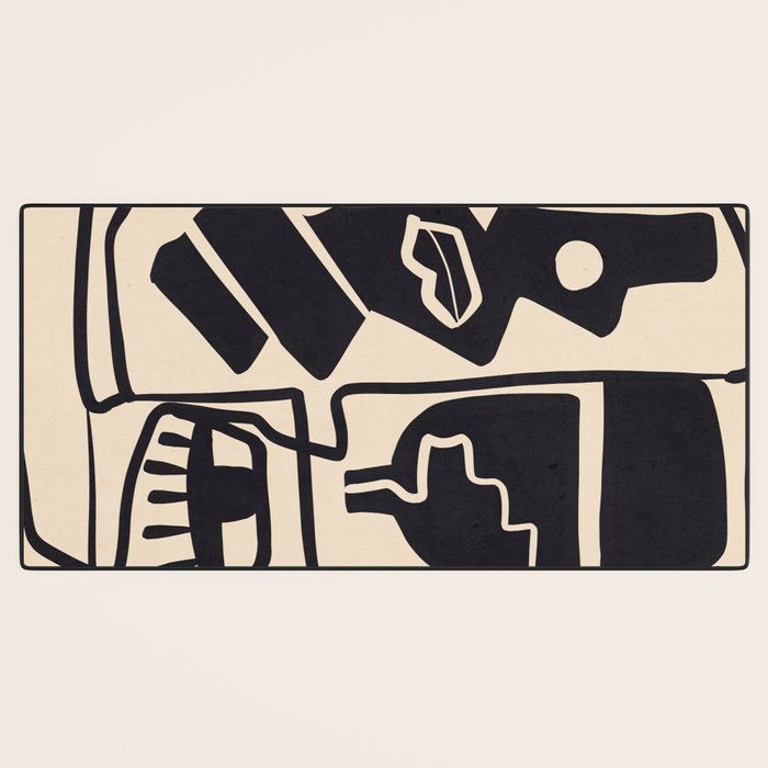 Modern Abstract Minimal Shapes 53 Desk Mat Gallery Image 3