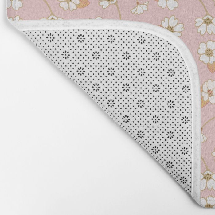 Spring Garden Dlicate Blooms - Pink Bath Mat Gallery Image 2