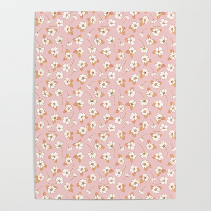 Spring Garden Dlicate Blooms - Pink Poster Gallery Image 1