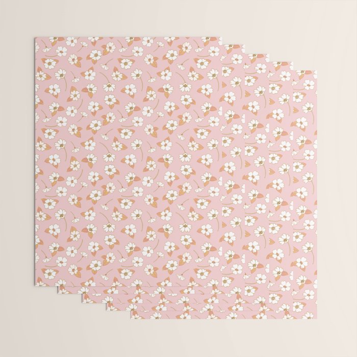 Spring Garden Dlicate Blooms - Pink Wrapping Paper Gallery Image 3