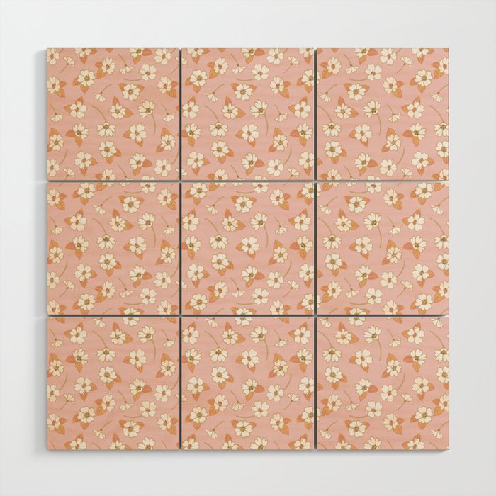 Spring Garden Dlicate Blooms - Pink Wood Wall Art Gallery Image 1