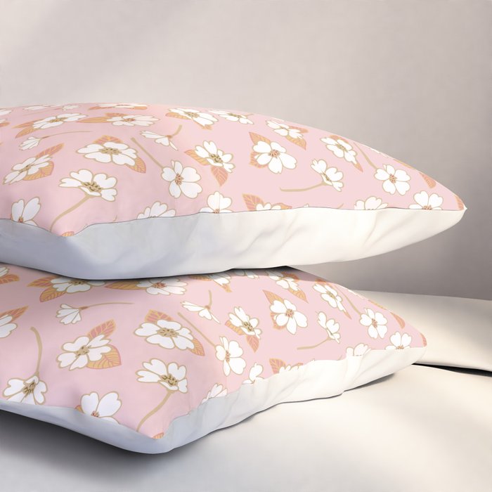 Spring Garden Dlicate Blooms - Pink Pillow Sham Gallery Image 3